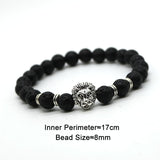 Antique Gold and Silver Plated Leo Lion Head Bracelet