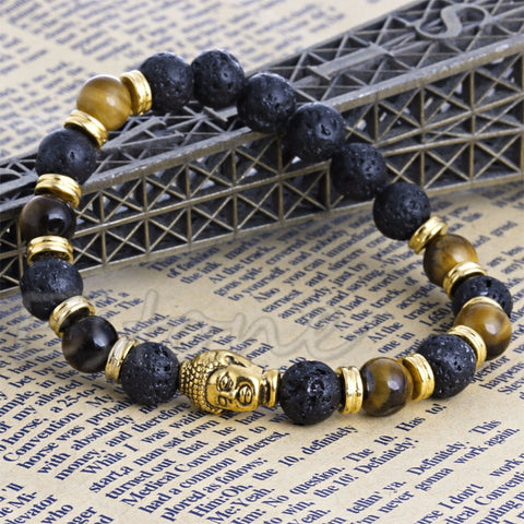 Buddha Head Beaded Bracelet