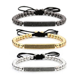 Luxury Bars Zircon Newn Anil Style Bracelets Men Woman